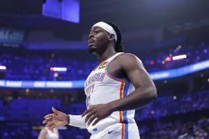 今天雷霆客战步行者 多特可以出战 卡森-华莱士因膝盖扭伤缺阵